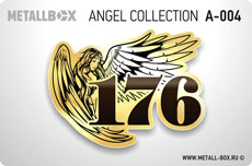 Номер на дверь METALLBOX ANGEL Collection, ангел, крылья
