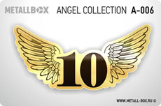 Номер на дверь METALLBOX ANGEL Collection, ангел, крылья
