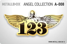 Номер на дверь METALLBOX ANGEL Collection, ангел, крылья