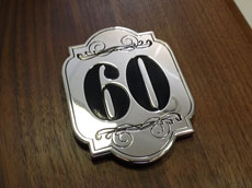 Номер на дверь квартиры, красивый номерок на дверь, номерок на дверь из металла, дорогой номерок на дверь METALLBOX ©