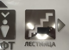 Этажные цифры и символы нержавейка